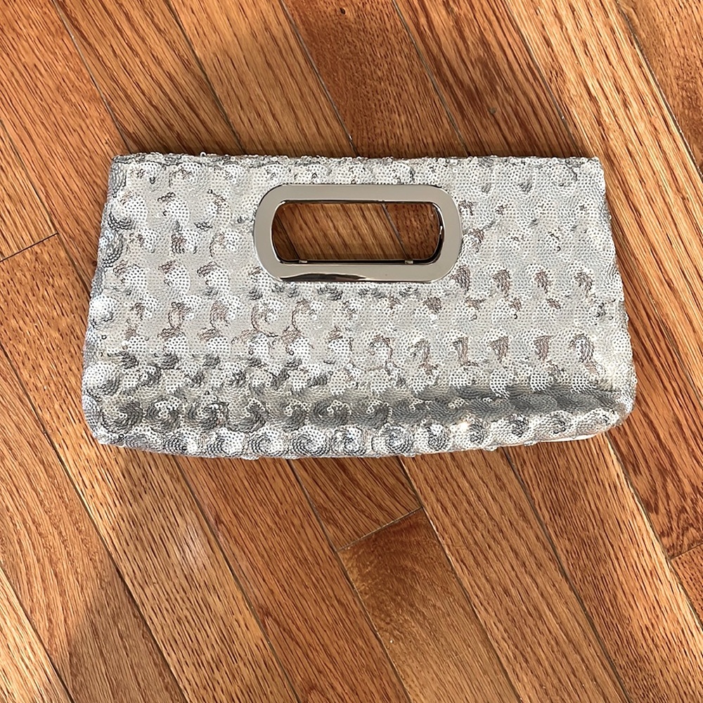 RSVP sequin bag